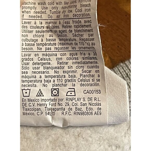 Vtg CHAMPION Reverse Weave Womens All Over Print Sweatshirt Gray Crew Neck Sz L - Picture 5 of 9